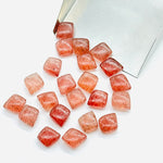 Load image into Gallery viewer, 2,3,4,5,6Pcs Natural pink strawberry smooth fancy Shape jewelry Making Loose Gemstone,smooth Gemstone brioletts Gemstone for Jewelry 8X10mm.