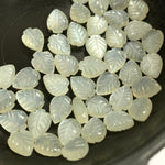 Load image into Gallery viewer, 2,3,4,5 pcs 100% Natural 2,3,4,5 pcs White Moonstone Leaf Shape Briolettes Carving Gemstone,Leaf Shape Gemstone,Gemstone ForJewellery 9X7 mm