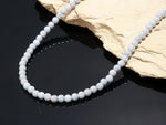 Load image into Gallery viewer, Pretty Moonstone Necklace, Coated Moonstone Round Beads Necklace, 5 MM Smooth Moonstone Necklace For Women's, Bridesmaid Gifts