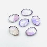 2,3,4,5 pcs A-one Quality Amethyst freeform Rosecut, faceted rosecut, gemstone for jewelry, jewelry making rosecut 10X14 mm