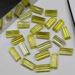Load image into Gallery viewer, 2,3,4,5 pcs AAA Quality 100% Natural Lemon Quartz Faceted Pipe Shape Loose Gemstone, Loose Gemstone, Gemstone For Jewlery 10X6 mm