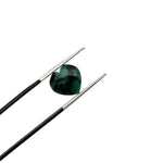 Load image into Gallery viewer, AAA Emerald Heart Beads: Faceted Green Gemstone, 10mm