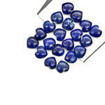 Load image into Gallery viewer, Natural Lapis Lazuli Heart Shape Briolettes, Blue Lapis Smooth Heart Shape Beads, Hand Carved Gemstone, Jewelry Making Loose Charms, 10 MM