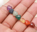 Load image into Gallery viewer, 7 Chakra Healing Bracelet, Natural Powerful Gemstone Handmade Bracelet, Heart Gemstone Jewelry, 8 MM Beads, Protection, Grounding, Balance