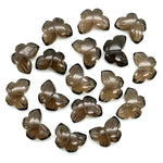 Load image into Gallery viewer, Natural Smokey Quartz Butterfly Shape Beads, Smokey Quartz Hand Carved Butterfly Briolettes, Gemstone Carvings, 13 MM Mini Butterfly Charm