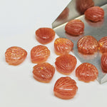 Load image into Gallery viewer, Genuine Sunstone Shell Shape Beads, Shell Shape Gemstone For Jewelry and Earring Making, 12 MM Sunstone Carved Shell Stones, Shell Charms