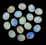 Load image into Gallery viewer, Flashy AAA Rainbow Moonstone Carved Evil Eye Briolettes, Natural Rainbow Moonstone Evil Eye Shape Charm Beads For Jewelry Making, 10X12MM