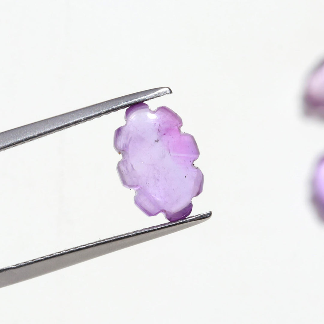 Cute Pink Amethyst Clouds Shape Beads, Natural Amethyst Smooth Cloud Shape Stones, Carved Amethyst Cloud Charms, 12 MM, Loose Briolettes
