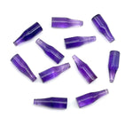 Load image into Gallery viewer, Natural Amethyst Bottle Carving Beads, Purple Bottle Shape Carved Gemstone, Jewelry Making Charms, 7X21 MM Amethyst Tiny Bottle Pendants
