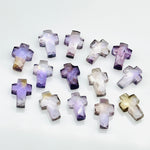 Load image into Gallery viewer, Natural Ametrine Cross Shape Beads ~ Ametrine Carvig Gemstone Beads ~ Faceted Ametrine Beads ~ 15 MM Cross Charm Beads ~ Holy Cross Beads