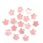 Load image into Gallery viewer, Amazing Pink Chalcedony Star Shape Briolettes, Pink Faceted Hand Carved Star Beads, Star Shape Gemstone Charms, 10 MM Loose Star Beads