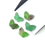 Load image into Gallery viewer, Green Fluorite Butterfly Carving: Gemstone Jewelry Charm (18MM