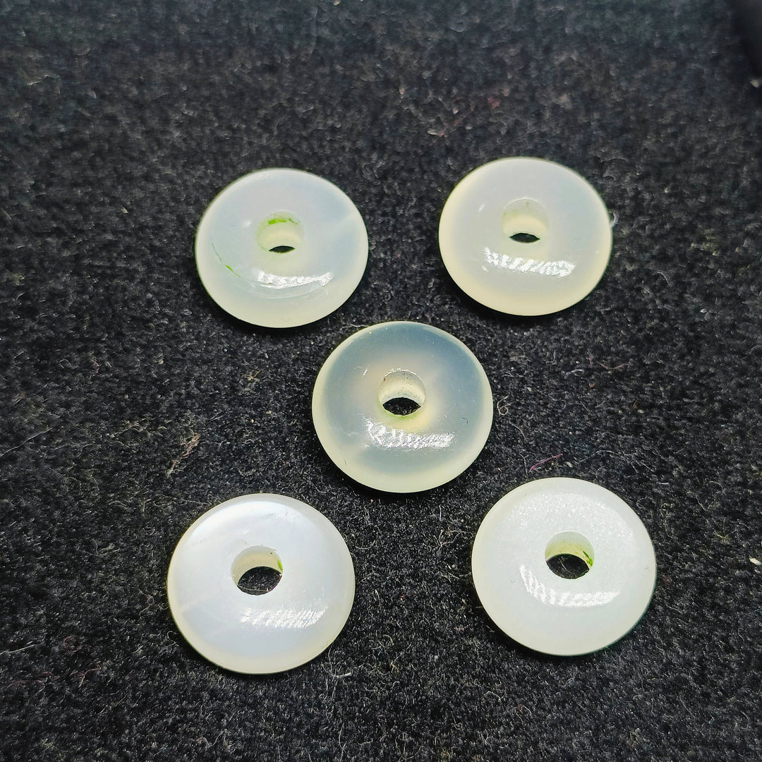 2,3,4,5,6 pcs 100% Natural moonstone donut Shape Carved Gemstone, Loose Gemstone, donut Shape Gemstone for Jewlery, Carved Gemstone 12 mm