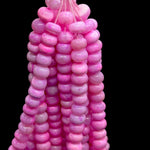 Load image into Gallery viewer, Beautiful Pink Opal Smooth Rondelle Beads, Plain Opal Beads for Jewelry Making, Wholesale Loose Opal Beads, 8MM Pastel Opal for Craft Making