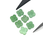 Load image into Gallery viewer, Green Strawberry Clover Shape Beads, Green Strawberry Four Leaf Clover Shape Gemstone, Loose Wholesale Beads for Jewelry Making, 12 MM