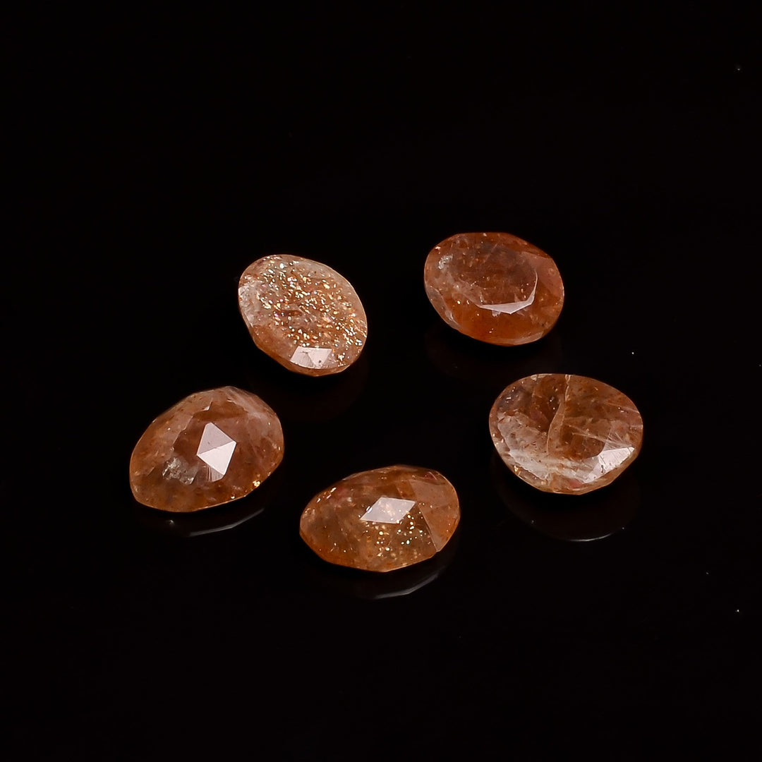 2 pcs A-one Quality Sunstone freeform Rosecut, Cut Stone rosecut, gemstone for jewelry, jewelry making rosecut 12X9 13X10 mm