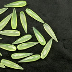Load image into Gallery viewer, Green Chalcedony Long Drop Shape Briolette's, Faceted Teardrop Beads, 7X30 MM Green Color Drops for Earring Making, Loose Drops on Wholesale