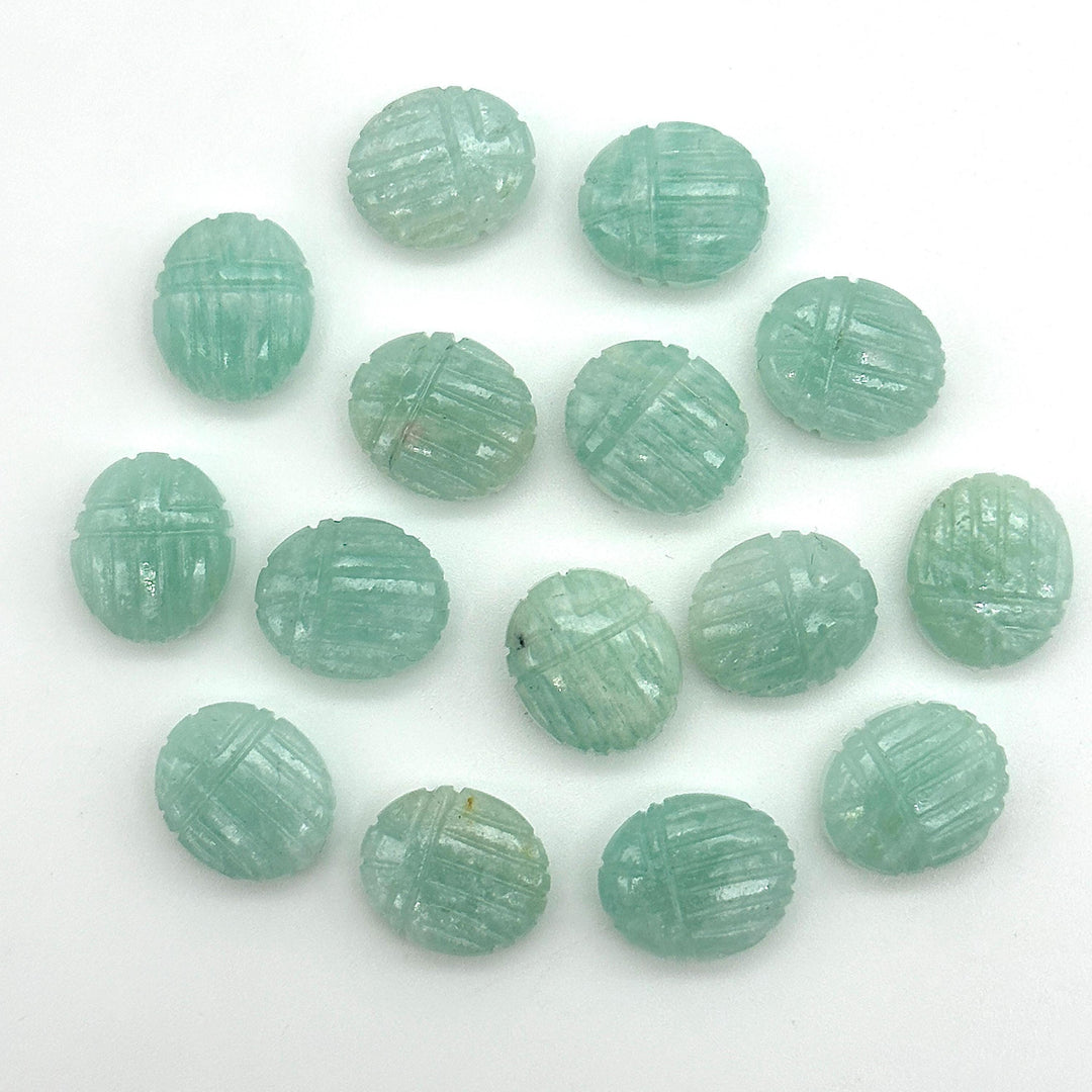 Natural Amazonite Scarab Shape Briolettes, AAA Amazonite Sracab Carving Beads, Beetle Shape Hand Carved Stones, 12 MM Insect & Scarab Charm