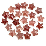Load image into Gallery viewer, Pink Strawberry Quartz Star Shape Briolettes, AAA Strawberry Faceted Star Charms, Wholesale Loose Beads for Jewelry, 12 MM, Hand Carved