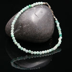 Load image into Gallery viewer, Natural Amazonite Beaded Bracelet, Amazonite Faceted Round Beads Bracelet, Gift For Her, 3 MM Beads Bracelet, 925 Silver Bracelet For Her