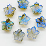 Load image into Gallery viewer, 2,3,4,5pcs 100% Natural labradorite Flower Shape Carved Gemstone, Flower Shape Carving, Carved Gemstone For Jewlery 14 mm