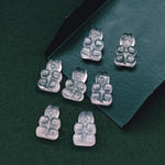 Load image into Gallery viewer, Natural Rose Quartz Teddy Bear Shape Gemstone Beads, 10X16 MM Minimalist Carving Teddy Bear Beads For Jewelry, Loose Rose Quartz Charm Beads