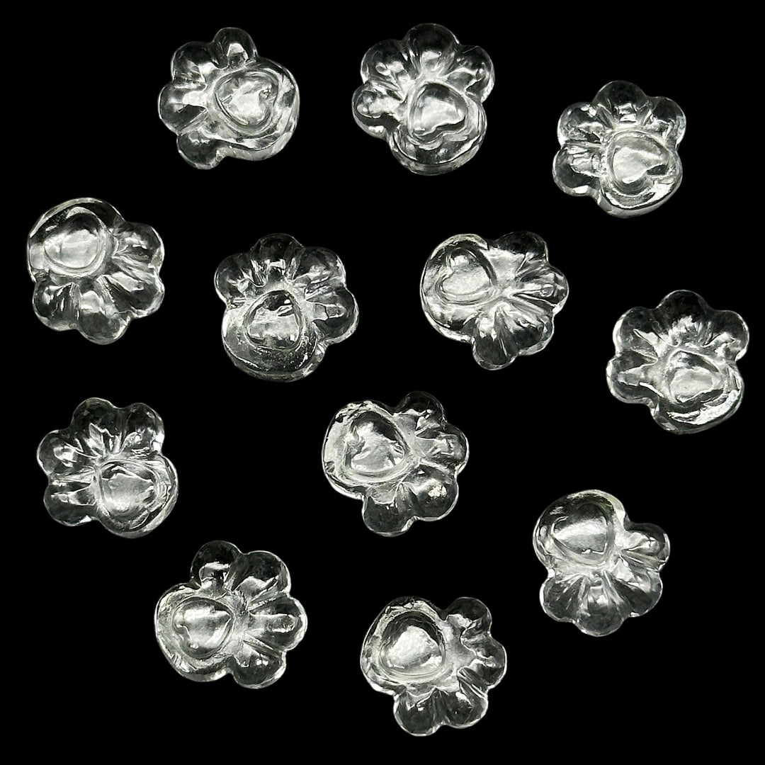 Natural Crystal Quartz Dog Paw Carving, AAA+ Quality Gemstone Paw Carving, 13 MM Little Paw Charm, Gift For Dog Lover, Dog Pendant For Gift