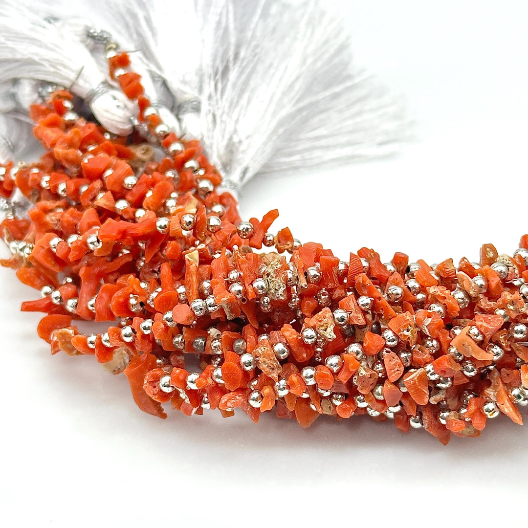 Unique Shape Natural Red Coral Beads, Genuine Coral Raw Beads, 4 Inch Tree Branches Shape Coral Beads, 4-8 MM Wholesale Beads