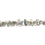 Load image into Gallery viewer, Natural Labradorite Pear Shape Beads, Flashy Labradorite Smooth Pear Shape Briolette's for Jewelry Making, 7 Inch Strand, 8 MM approx