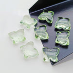 Load image into Gallery viewer, Natural Green Amethyst Butterfly Shape Carving Gemstone Beads, Hand Carved Butterfly Beads, Smooth Butterfly Jewelry Charms 13X9-14X10 MM