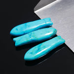 Load image into Gallery viewer, Blue Turquoise Handmade Fish Carving Beads, Blue Fish Shape Carved Gemstone, 10X35 MM, Blue Fish Charm For Jewelry, Crystal Fishes