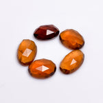 Load image into Gallery viewer, 2,10,20,25,50 pcs A-one quality hessonite garnet Fancy Shape Rosecut, faceted cabochon, flat gemstone, jewelry making rosecut 11X8 13X8mm