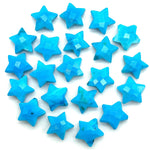 Load image into Gallery viewer, AAA Blue Turquoise Star Shape Briolettes, Turquoise Faceted Star Beads, Wholesale Loose Beads for Jewelry, 12 MM, Hand Carved Star Charms