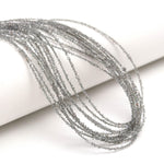 Load image into Gallery viewer, Grey Herkimer Diamond Quartz Beads: Raw Uncut Nuggets, 2-3mm