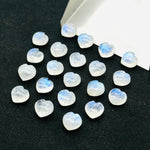 Load image into Gallery viewer, 2,3,4,5,6 pcs Natural Rainbow Moonstone Smooth Heart Shape Briolette's ~ 8 MM Loose Carving Gemstone For Jewelry Making ~ Hand Carved