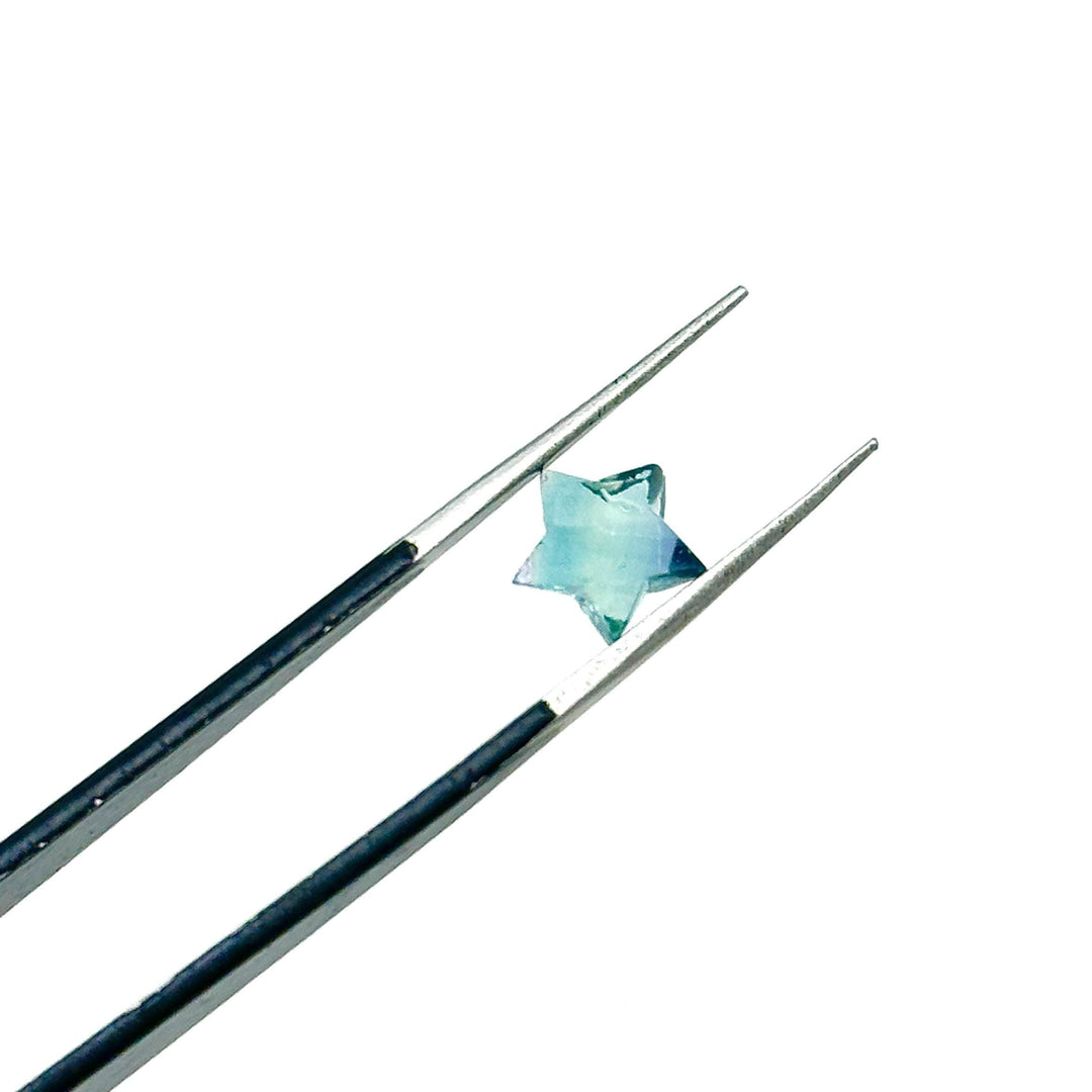 Mini AAA Multi Fluorite Star Shape Briolette's, Fluorite Faceted Hand Carved Star Shape Beads, Star Shape Loose Charm Jewelry Beads, 8 MM