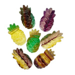 Load image into Gallery viewer, Juicy Fluorite Pineapple Shape Gemstone, Carved Fluorite Pineapple Shape Stone, Ananas Carving Beads, Fruit Shape Hand Made Stones, 24 MM