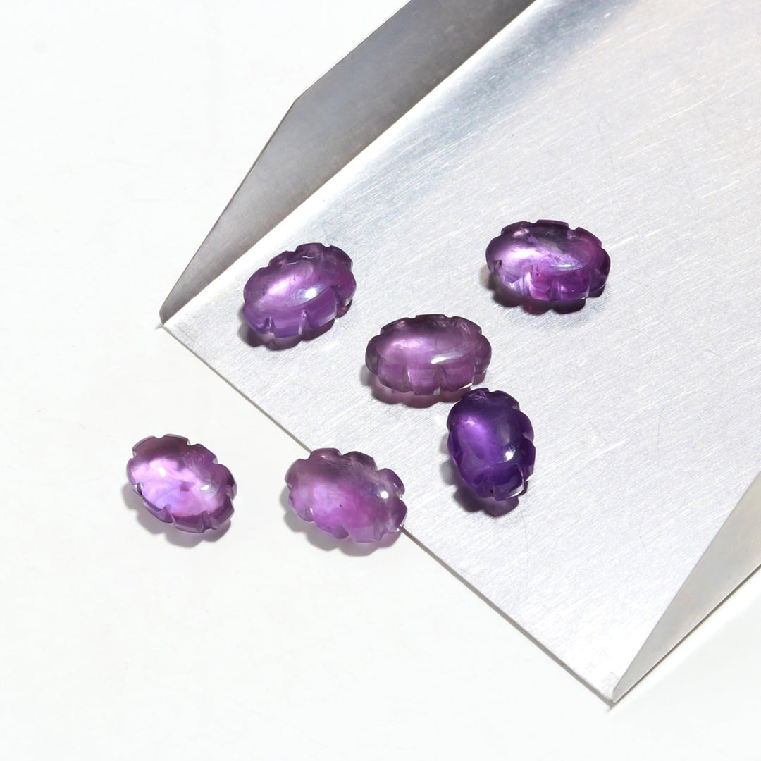 AAA Purple Amethyst Clouds Shape Beads, Natural Amethyst Smooth Cloud Shape Stones, Carved Amethyst Cloud Charms, 12 MM, Loose Briolettes