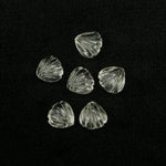 Load image into Gallery viewer, Natural Crystal Quartz Shell Shape Beads, 8 MM Hand Carved Seashells, Tiny Carved Beads, Shell Charms, Jewelry &amp; Craft Making Gemstones