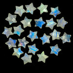 Load image into Gallery viewer, High Quality Rainbow Moonstone Star Beads, Blue Flashy Carved Star Shape Briolette's, 12 MM Faceted Star Shape Charms, Loose Star 20 pcs