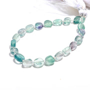 Green Fluorite Smooth Tumble Gemstone Beads, AAA Fluorite Plain Nuggets Beads, 8
