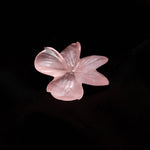 Load image into Gallery viewer, Natural Rose Quartz Carved Flower Shape Stone, Pink Quartz Handmade Flower Carving, 36 MM Beautiful Crafted Piece