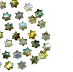 Load image into Gallery viewer, Flashy Labradorite Little Stars, Natural Labradorite Star Shape Beads, 6 MM Star Shape Gemstone for Jewlery, 6 Sides Carving Star Beads