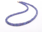 Load image into Gallery viewer, Natural Tanzanite Beaded Necklace, Purple Tanzanite Gemstone Necklace, Healing Crystal Necklace, Dainty Handmade Necklace, Surprise for Love