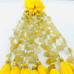 Load image into Gallery viewer, 2,3,4,5,6 Pcs 100% Natural Yellow Aquamarine Leaf Shape Carving Briolettes , Leaf Carved Gemstone, Gemstone Briolettes For Jewellery 8-10mm