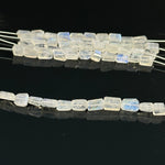 Load image into Gallery viewer, Flashy Rainbow Moonstone Tumble Shape Beads, Nuggets Shape Faceted Beads, 4" Strand, Blue Flashy Tumble Beads, Fancy Jewelry Making Beads