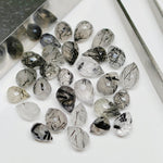 Load image into Gallery viewer, Natural Black Rutile Gemstone Drops: AAA Quality Jewelry Making (3X5-7X4.5mm)