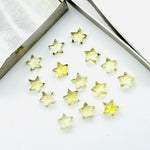 Load image into Gallery viewer, Natural Lemon Quartz Star Shape Beads, Faceted Stars Shape Briolettes Beads for Jewelry Making, Loose Lemon Stars, 8 MM Mini Star Charms
