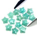 Load image into Gallery viewer, Natural Amazonite Star Shape Briolettes, AAA Amazonite Star Beads, Hand Carved Star for Crafts and Jewelry, Star Shape Charms, 15 MM
