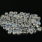 Load image into Gallery viewer, 10 pcs Natural Rainbow Moonstone Smooth Mix Shape Cabochons, Blue Rainbow Moonstone Beads, Natural Blue Fire Loose Gemstone For Jewelry